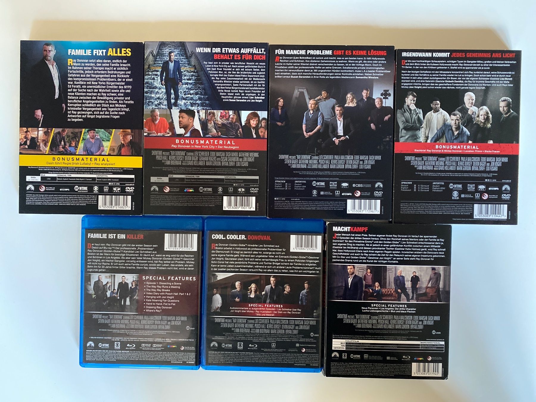 Tutti i DVDs: Ray Donovan - Komplette Serie (Staffeln 1-7) – Usato da Buchen im Prättigau venduto da dideldu 1
