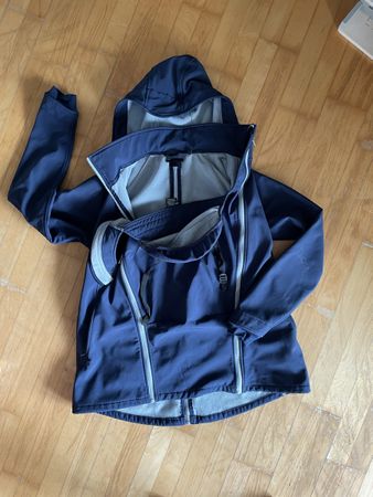 Mamalila Tragejacke Softshell dunkelblau
