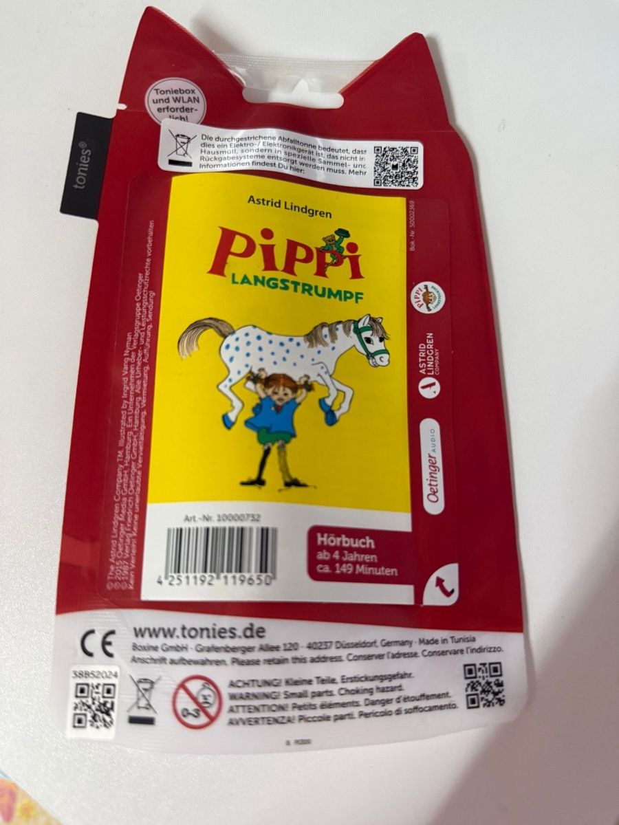 Tonies Figuren: Tonie Pipi Langstrumpf 1/2 – Neu und originalverpackt aus Sennhof von furkanAlb 1