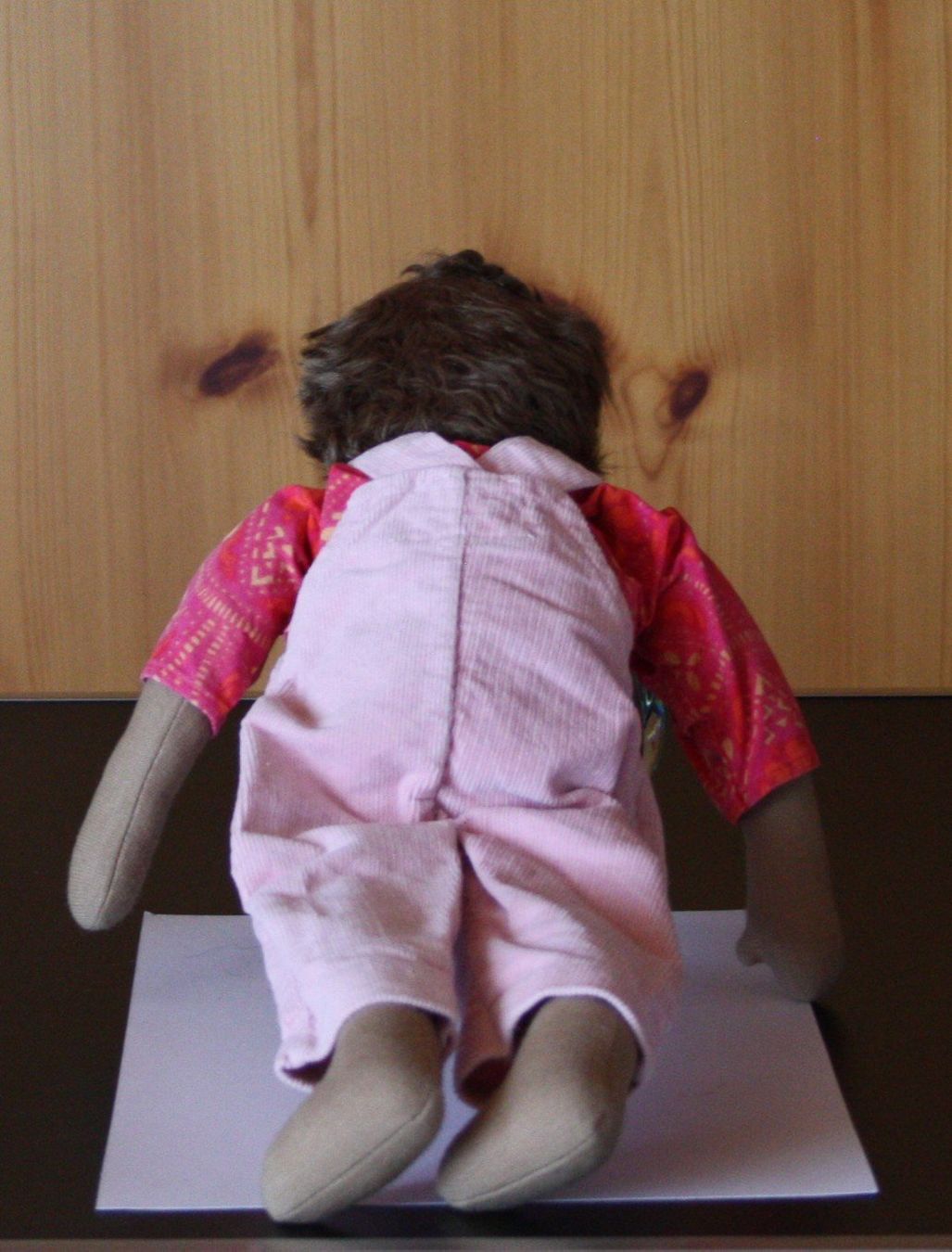 Bambole: hübsche Puppe handgefertigt mit Bluse und Hose – Usato da Flüelen venduto da Diversicum-Shop 2