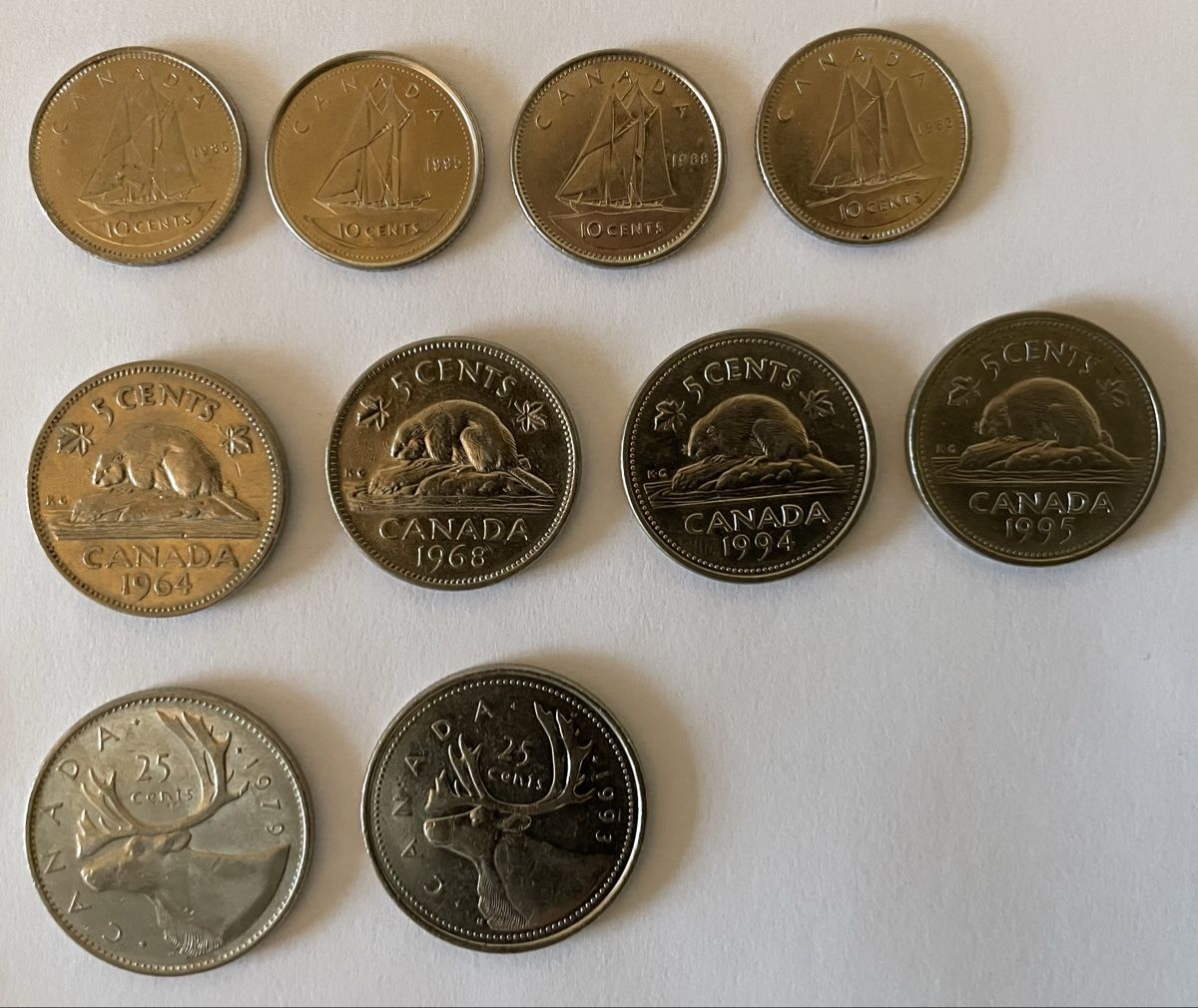 Tutti le monete: Collection de pièces canadiennes - divers millésimes – Usato da Vuisternens-Ogoz venduto da PhilDr 3