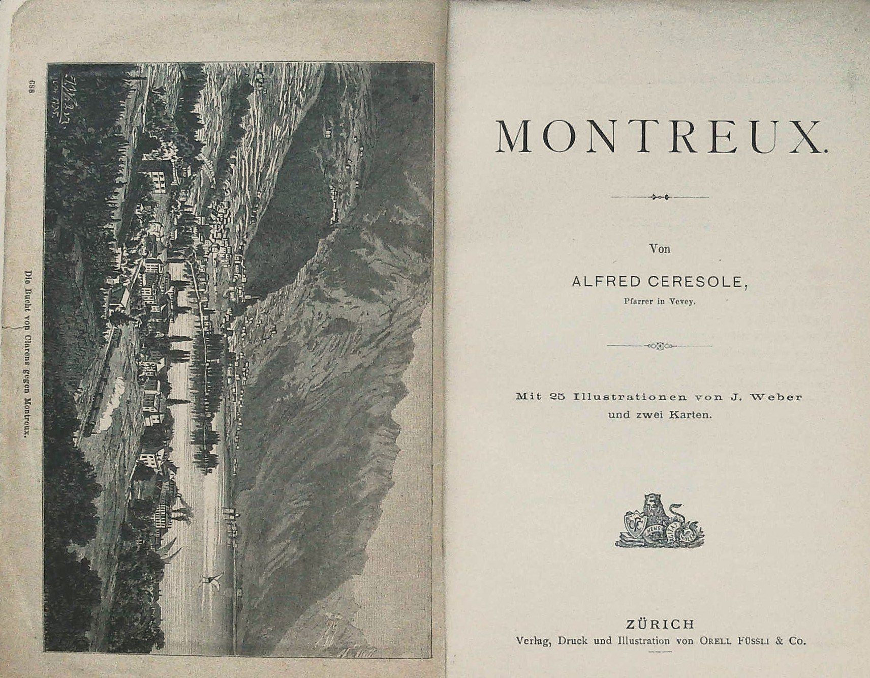 Libri: Montreux  Wanderbild  um 1885 – Usato da Rafz venduto da Helvet32 1