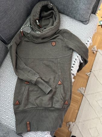NAKETANO KLEID ODER LONGPULLOVER GRÜN GR S