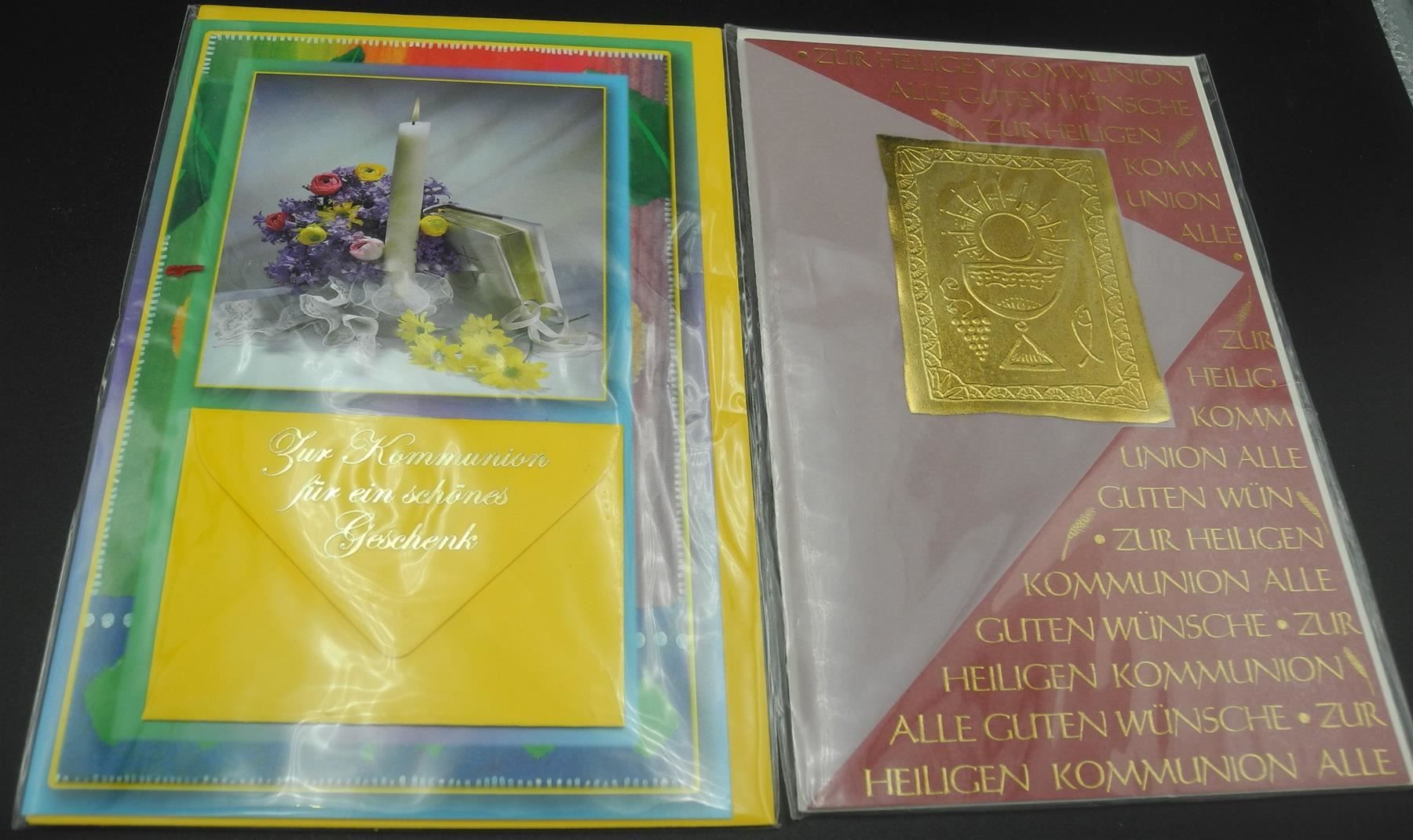 Cartoline: 4 Kommunionkarten, Nr. 309 – Nuovo e nell'imballaggio originale da Kottwil venduto da Crazyrolf 3