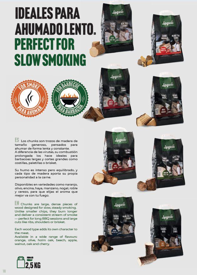 Articoli in legno: Räucherholz Roble Oak Tree Chunks Eiche 2.5kg – Nuovo e nell'imballaggio originale da Wuppenau venduto da patrick-buehler 2