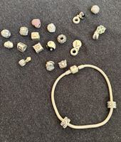 Pandora Armband mit zahlreichen Charms Silber gebraucht
