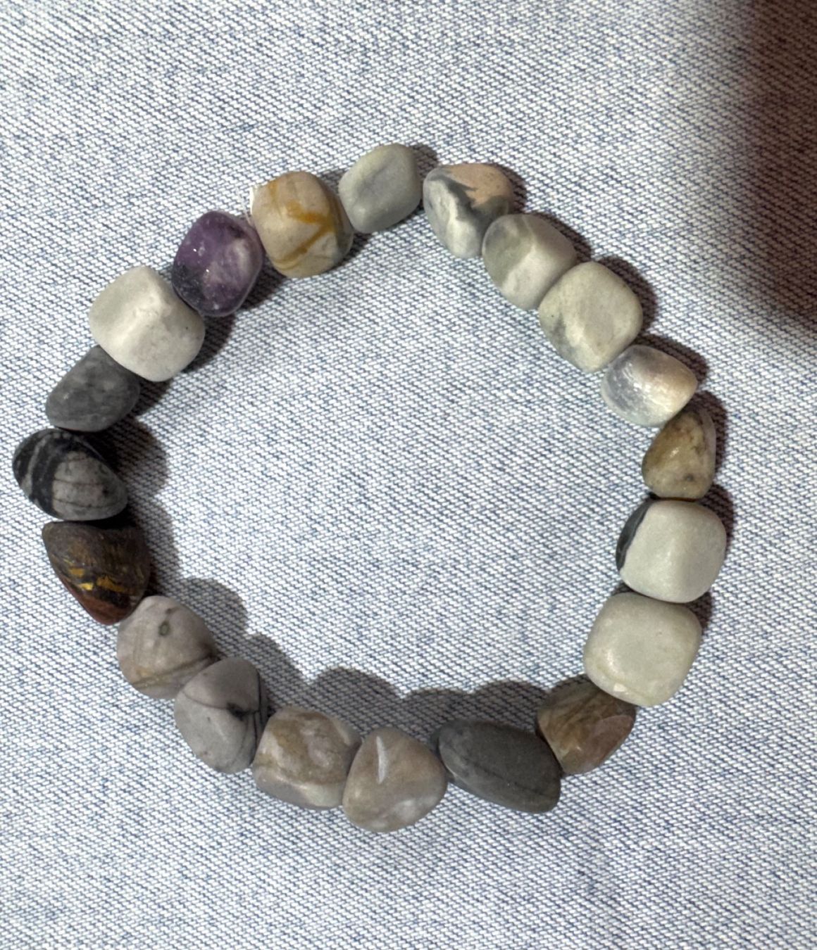 Bracelets: TOP Armband.   Kieselstein oder Jaspis – Neuf avec emballage d'origine à Leuggern par gemshow 7