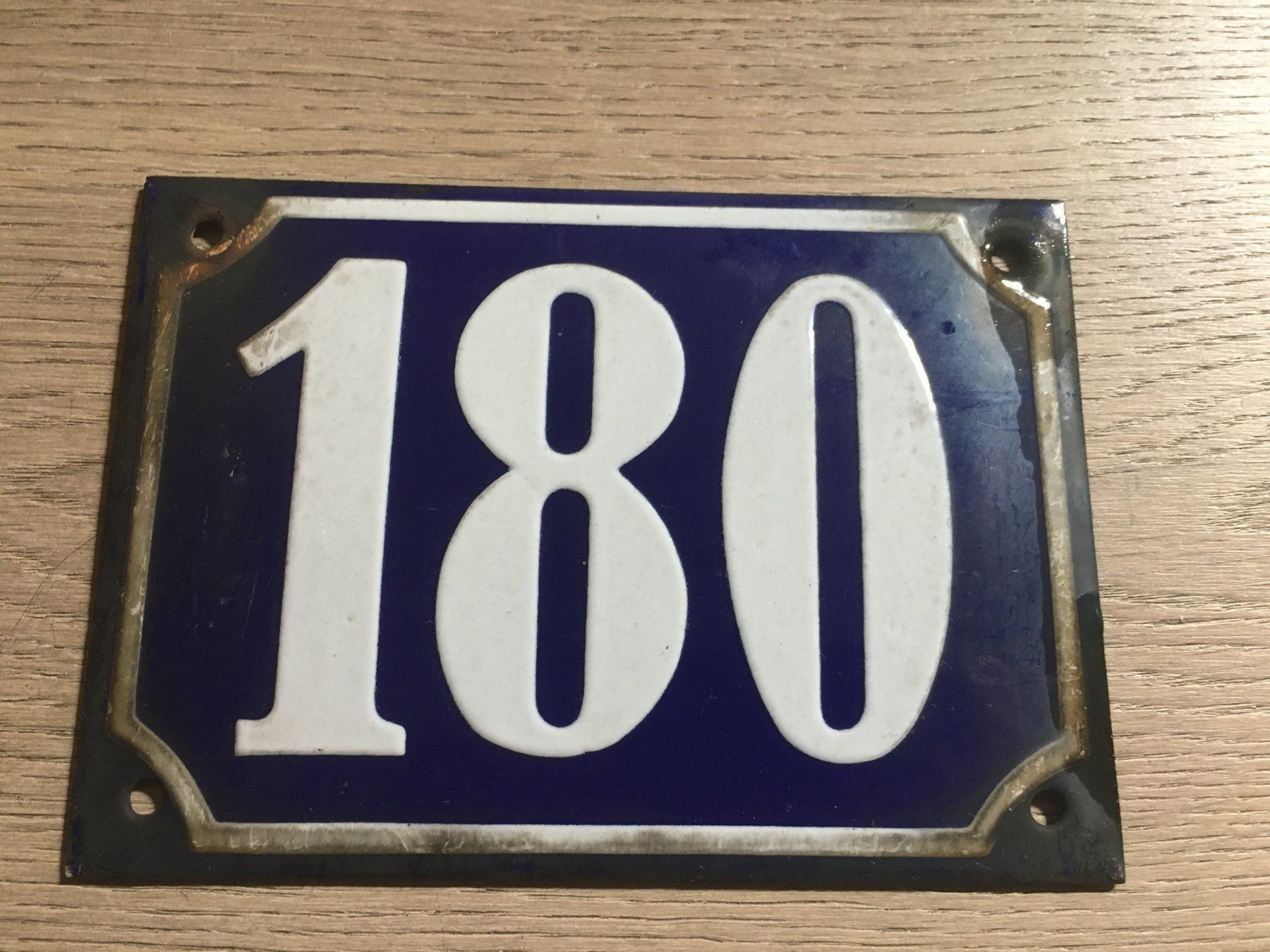 Insegne: hausnummer 180 aus emaille – Usato da Volketswil venduto da rubin74