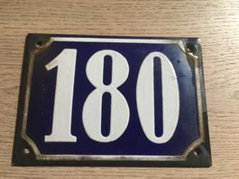 hausnummer 180 aus emaille