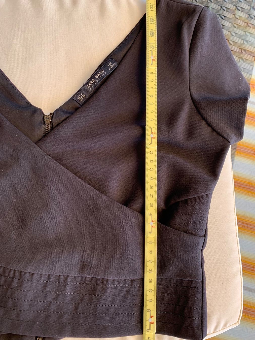 Zara Tops: schwarzes Top, festlich: Zara Basic, M – Gebraucht aus Meilen von Flockenwirbel 3