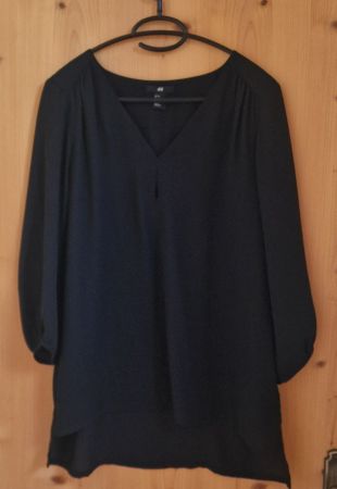 H&M Tunika / Longbluse, schwarz, Gr. 38, super Zustand!