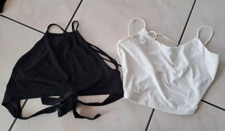 Top d'été noir et blanc - Taille S 