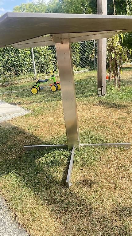 Tische: Gartentisch Denova Möbel  ca. 100 × 100 x 72cm – Gebraucht aus Muttenz von Hirschmilch 3