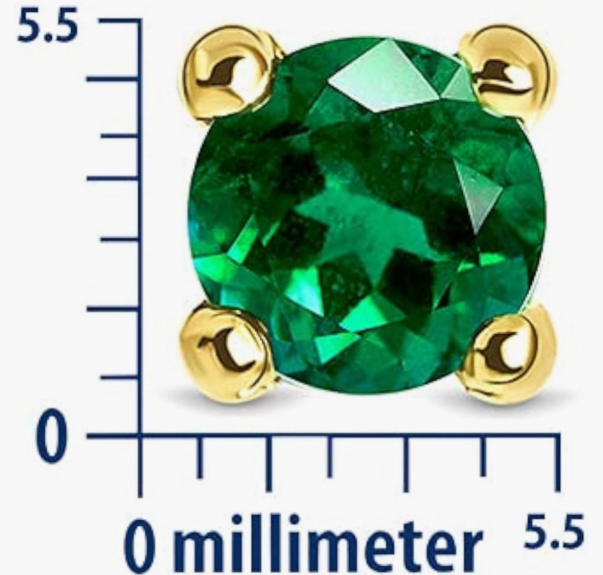 Orecchini pendenti & Orecchini a lobo: Emerald Ohrstecker Gold 375 9 Kt – Nuovo e nell'imballaggio originale da Hemmental venduto da Schmuckwelt2