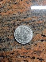 2 Franken 1958 CH Silber Sammlermünze guter Zustand