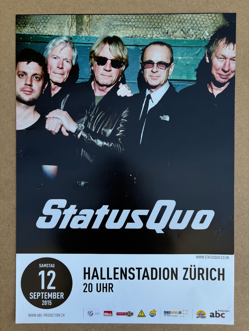 Poster & Bilder: Status Quo Konzertplakat – Gebraucht aus Egolzwil von Studart