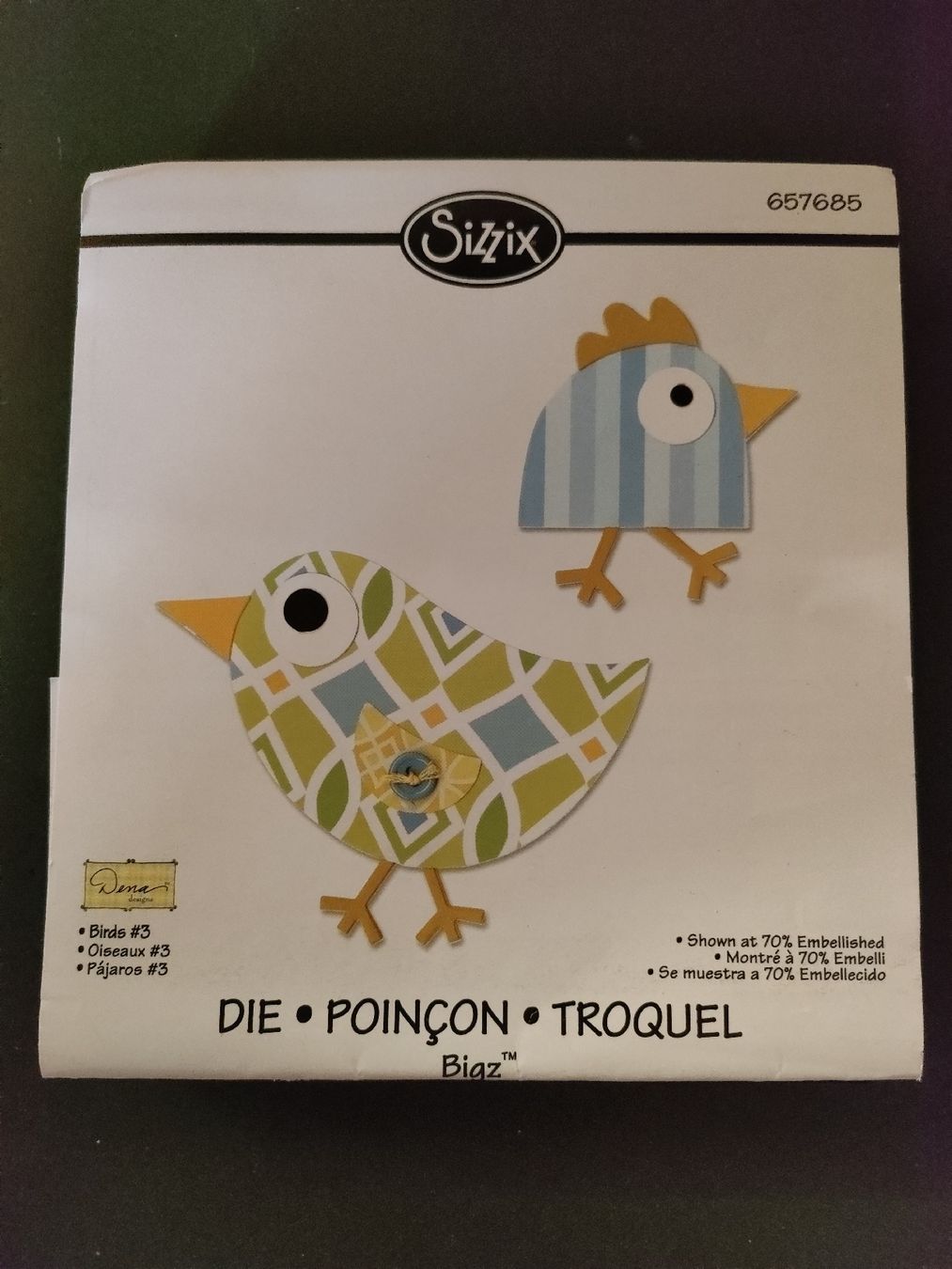 Sizzix Kit bricolage: Sizzix 657685 Dena – Nuovo e nell'imballaggio originale da Scheunen venduto da klare2