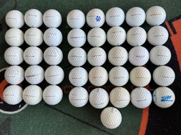 40 Golfbälle Titleist ProV1, ProV1x, 2. klasse, viel gebr