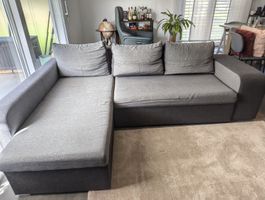 Ecksofa grau (Bettsofa)