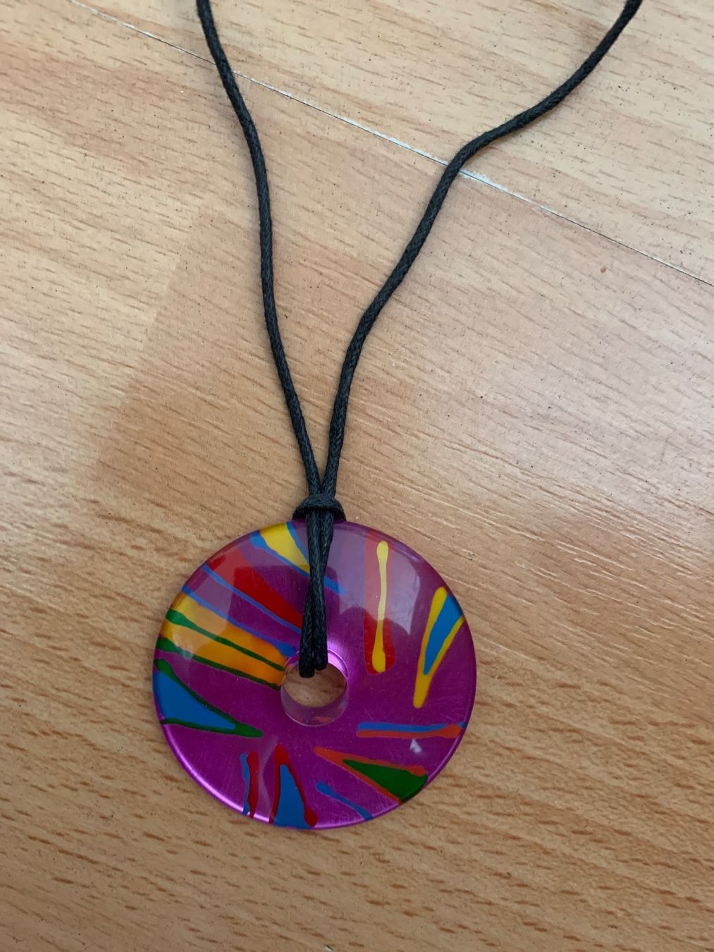 Catenine: Joli collier coloré violet rond – Usato da MEYRIN venduto da Gwendo10 1