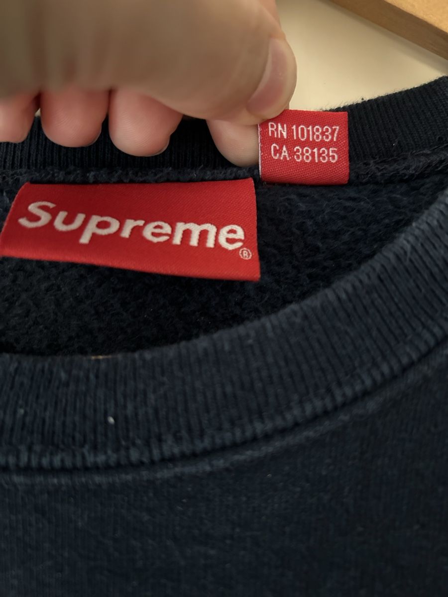 Maglioni & Felpe: Supreme Pullover Blau Grün Original Navy Crewneck – Usato da Schaffhausen venduto da raphael_95 1
