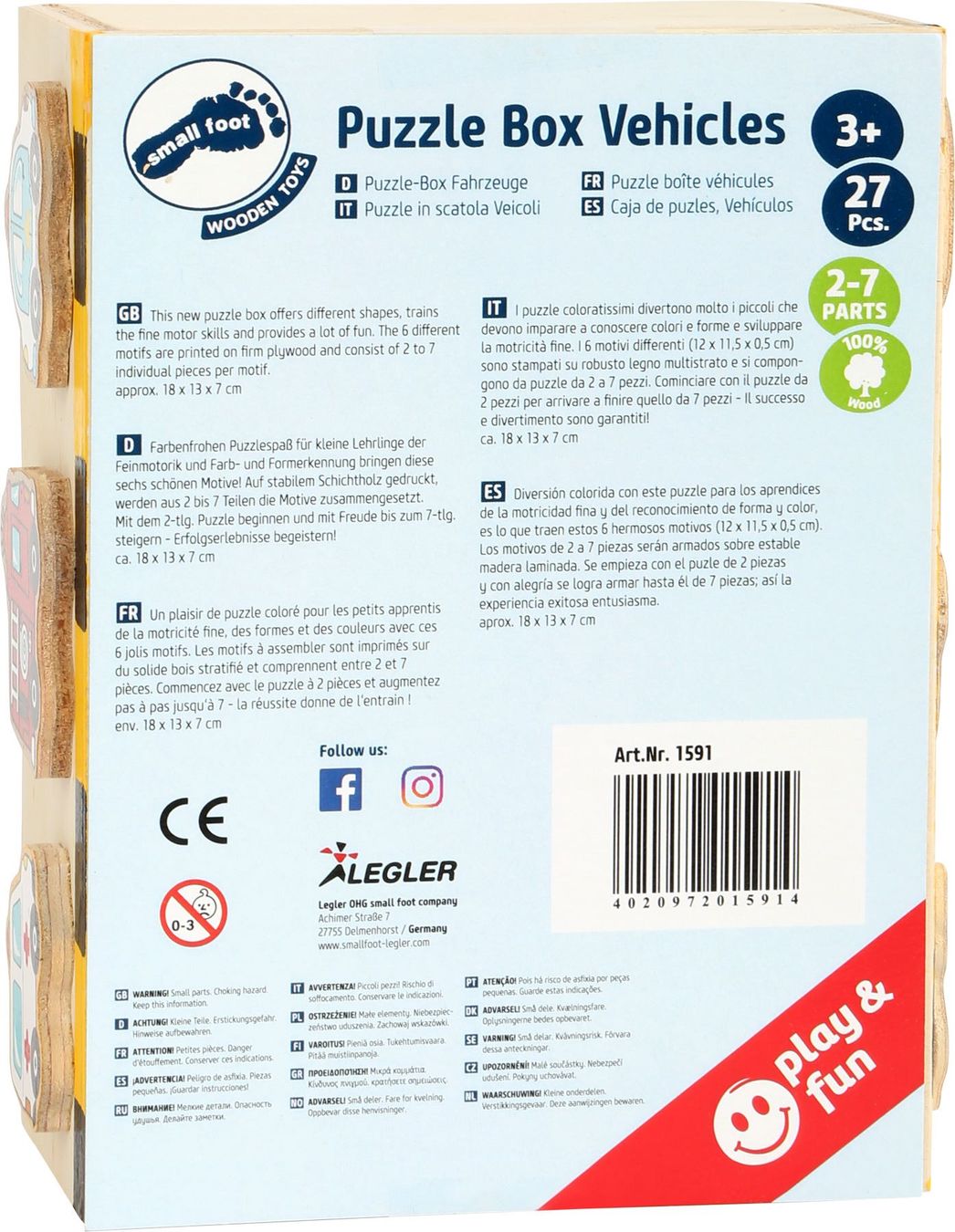 Puzzle: Puzzle-Box Fahrzeuge – Nuovo e nell'imballaggio originale da Wettingen venduto da Swala 2