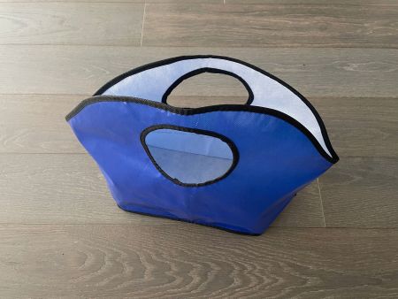 Tragtasche blau mit zwei Tragriffen 8 Liter