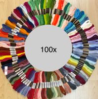 100 x Garn Stickgarn Armbändeli  Knüpfen  Basteln  TOPFarben