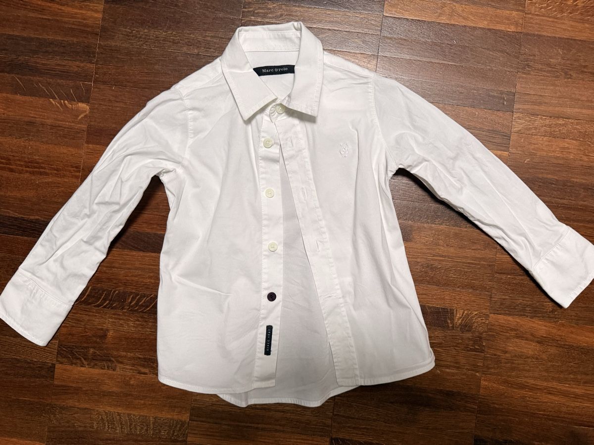 Camicie, T-shirt & Polo: Marc O' Polo Hemd weiss 92 – Usato da Winterthur venduto da hera05
