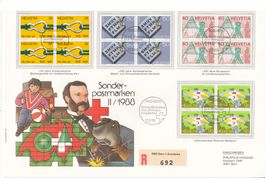 SBK 765 - 768 im 4er-Block FDC Grossbrief