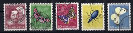 Pro Juventute Satz 1956 Katalog-Nr. J163-J167, sauber gest.