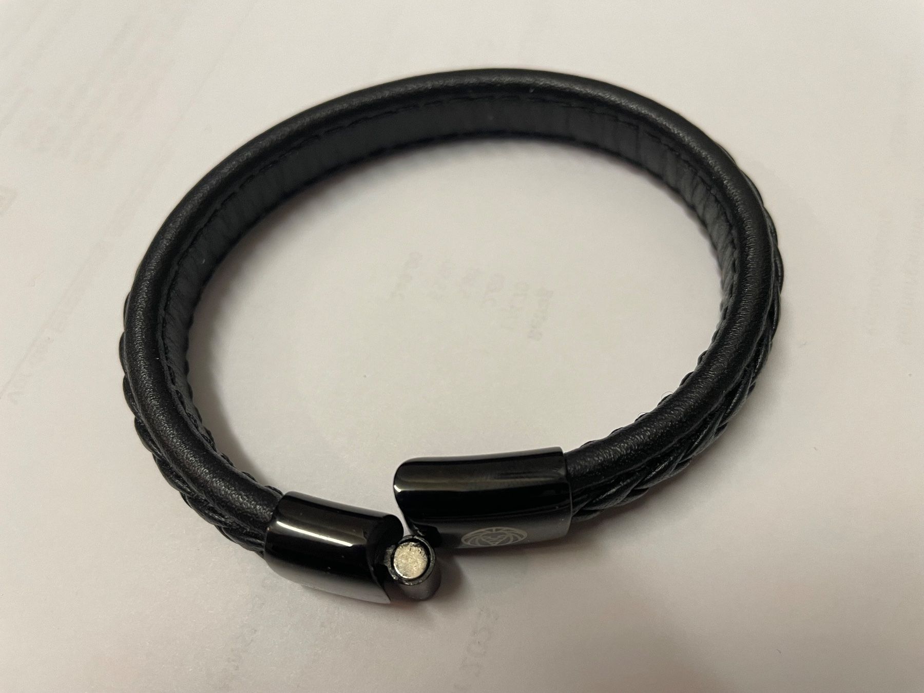 Bracciali & Braccialetti: SCHWARZES RETRO LEDERARMBAND – Nuovo (secondo la descrizione) da Egg b. Zürich venduto da underworld 8