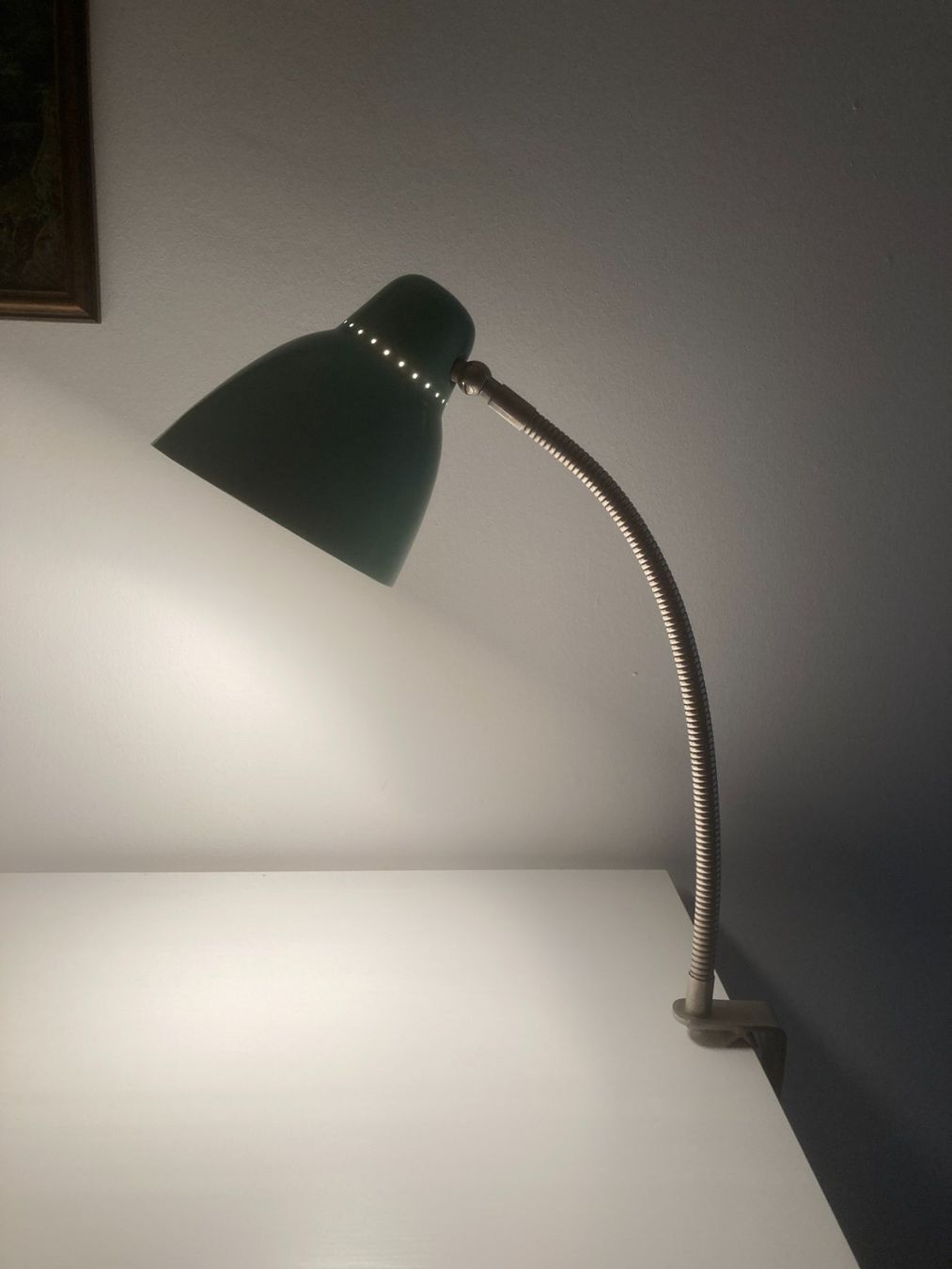 Lampen: Alte Schwanenhals Klemmlampe – Gebraucht aus Zwingen von moje1 7
