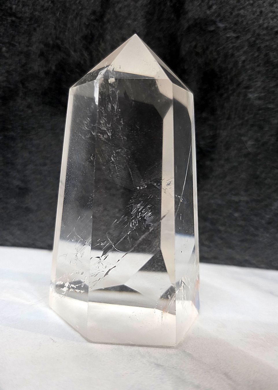 Minerali & Pietre curative: Bergkristall Obelisk CQ4 361g – Nuovo e nell'imballaggio originale da Matzingen venduto da Shay_Crystalz