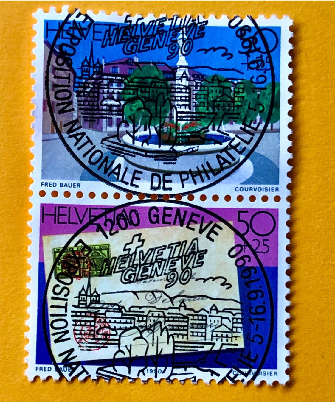 Alle Briefmarken: Zst.Nr.Z 89 GESTEMPELT GENEVE 1990    – Gebraucht aus Aarau von Billa007