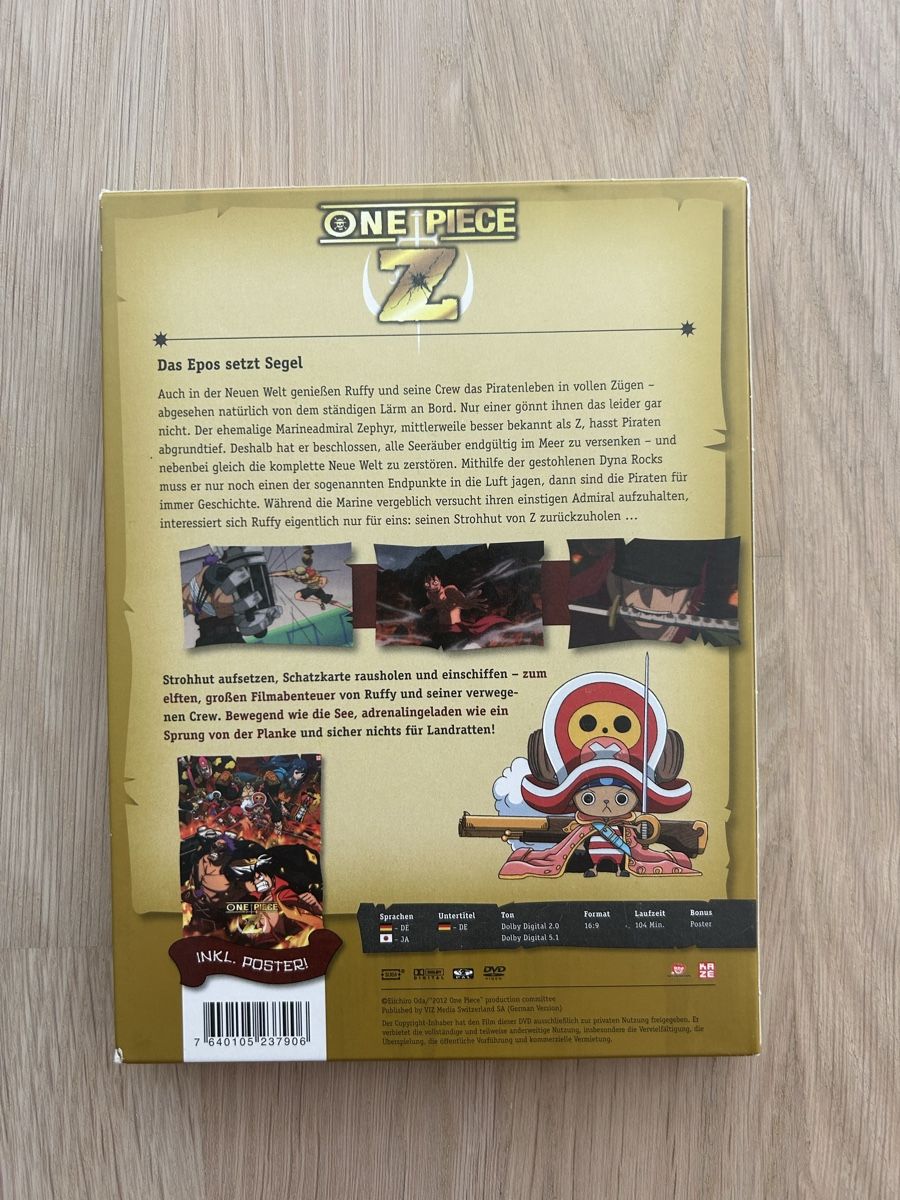 Tutti i DVDs: One Piece Z DVD vol 11.  – Usato da Zürich venduto da JN-MZ67676767 1