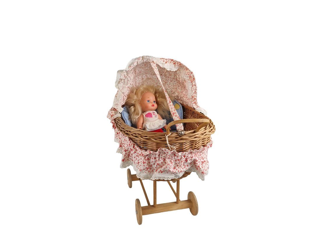 Carrozzine per bambole: Peddigrohr Puppenwagen Set – Usato da Wangen b. Olten venduto da Restwert_Wangen