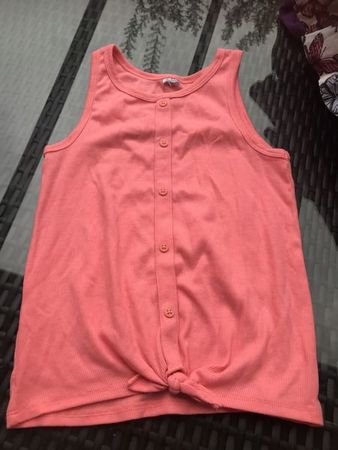 Mädchen Top T-Shirt leuchtend rosa 146/152