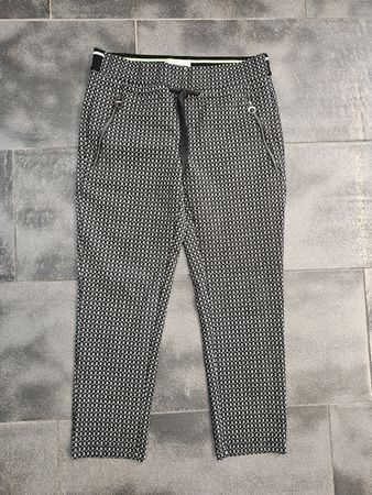 Damen Hose Street One gemustert schwarz weiss Grösse 38