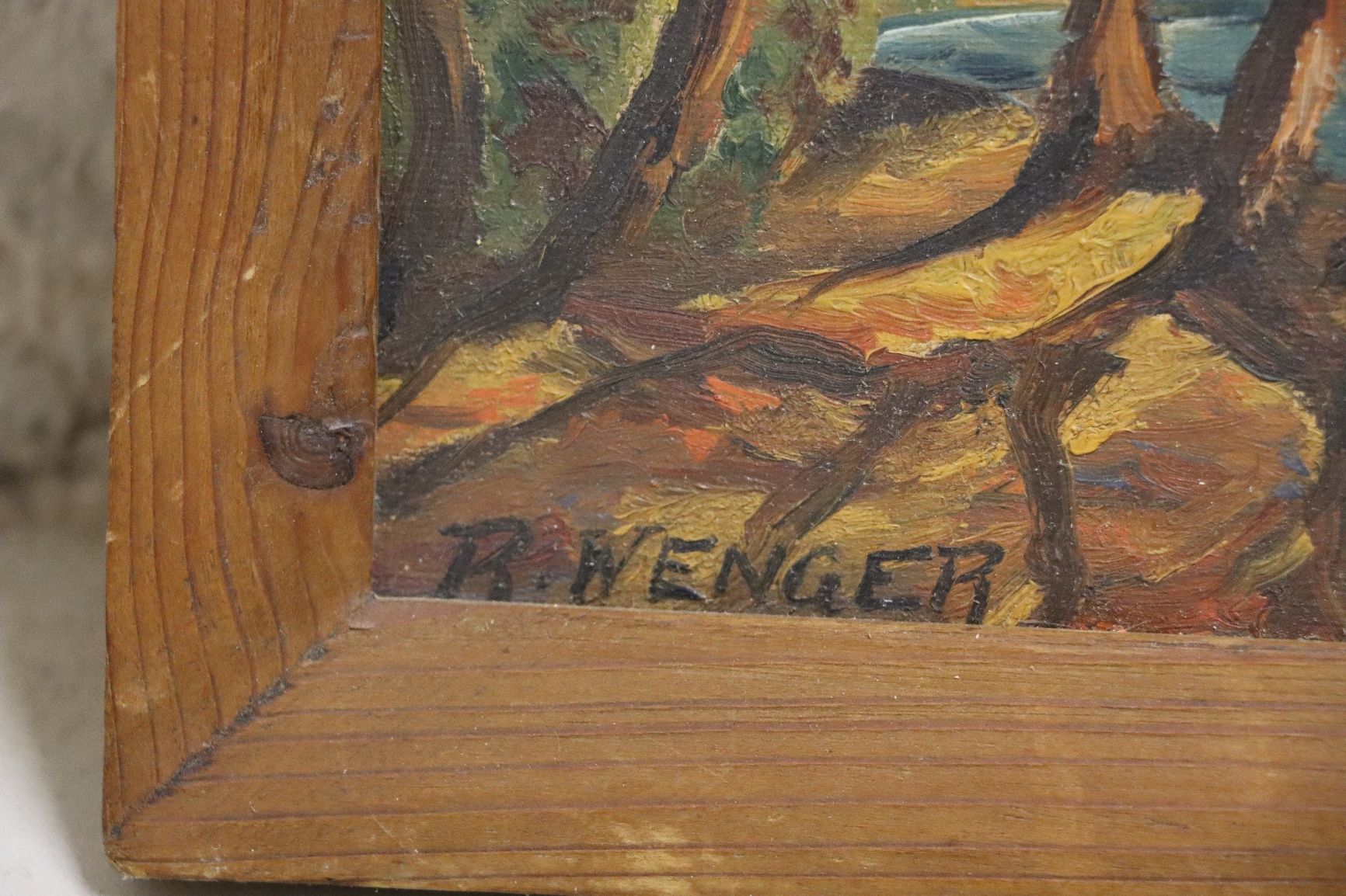 Gemälde: Küstenlandschaft - R. Wenger – Gebraucht aus Schlierbach von ann_b9kt 1