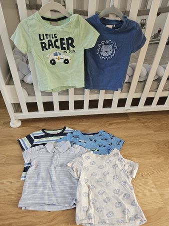6 T-Shirts für Jungs, Gr. 74, 74/80