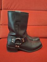 POLO Biker Boots / Lederstiefel Gr. 44 Schwarz – Bikerstyle