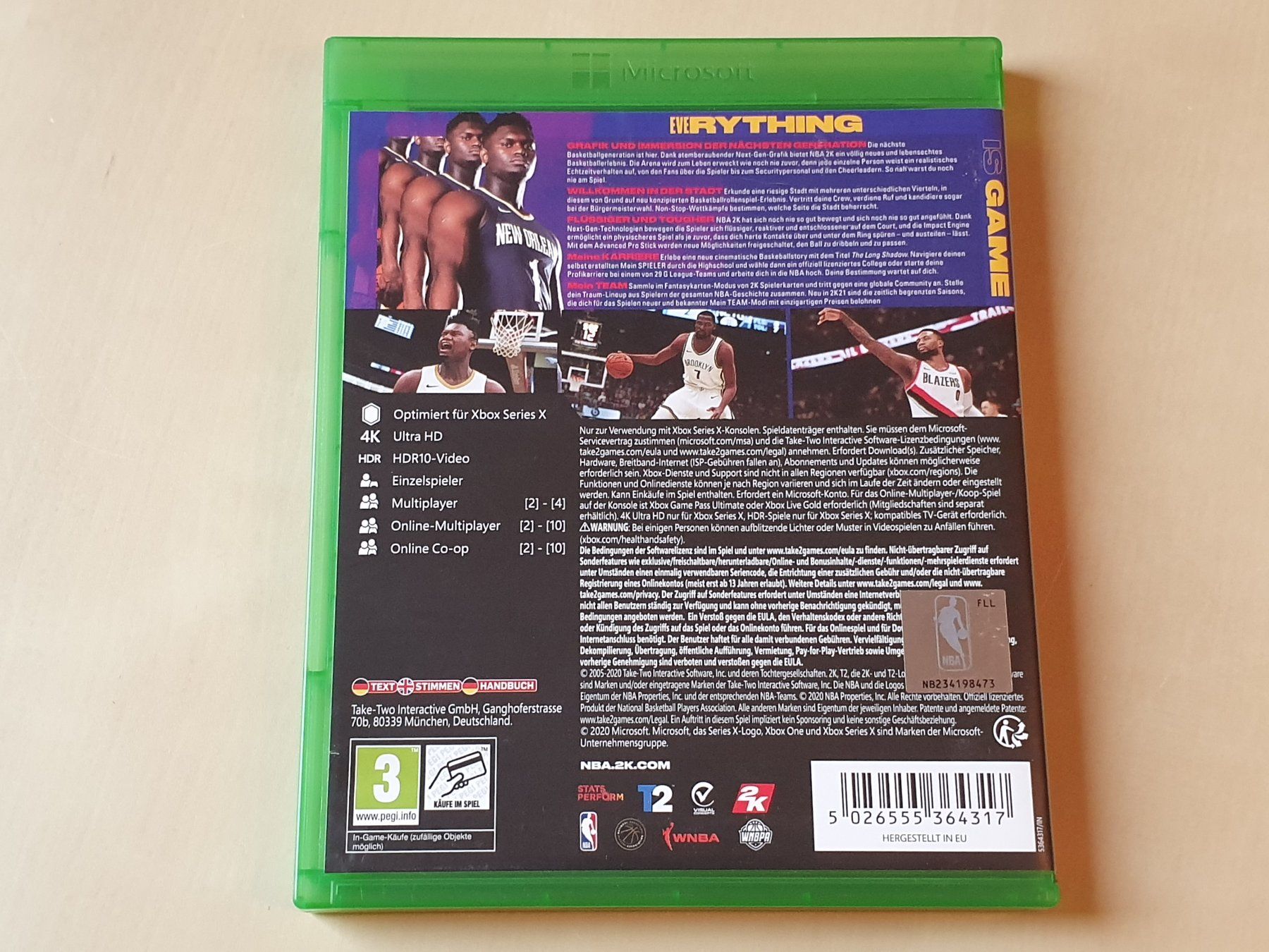Microsoft Giochi: NBA 2K21 – Usato da Stansstad venduto da collectorsshop 1