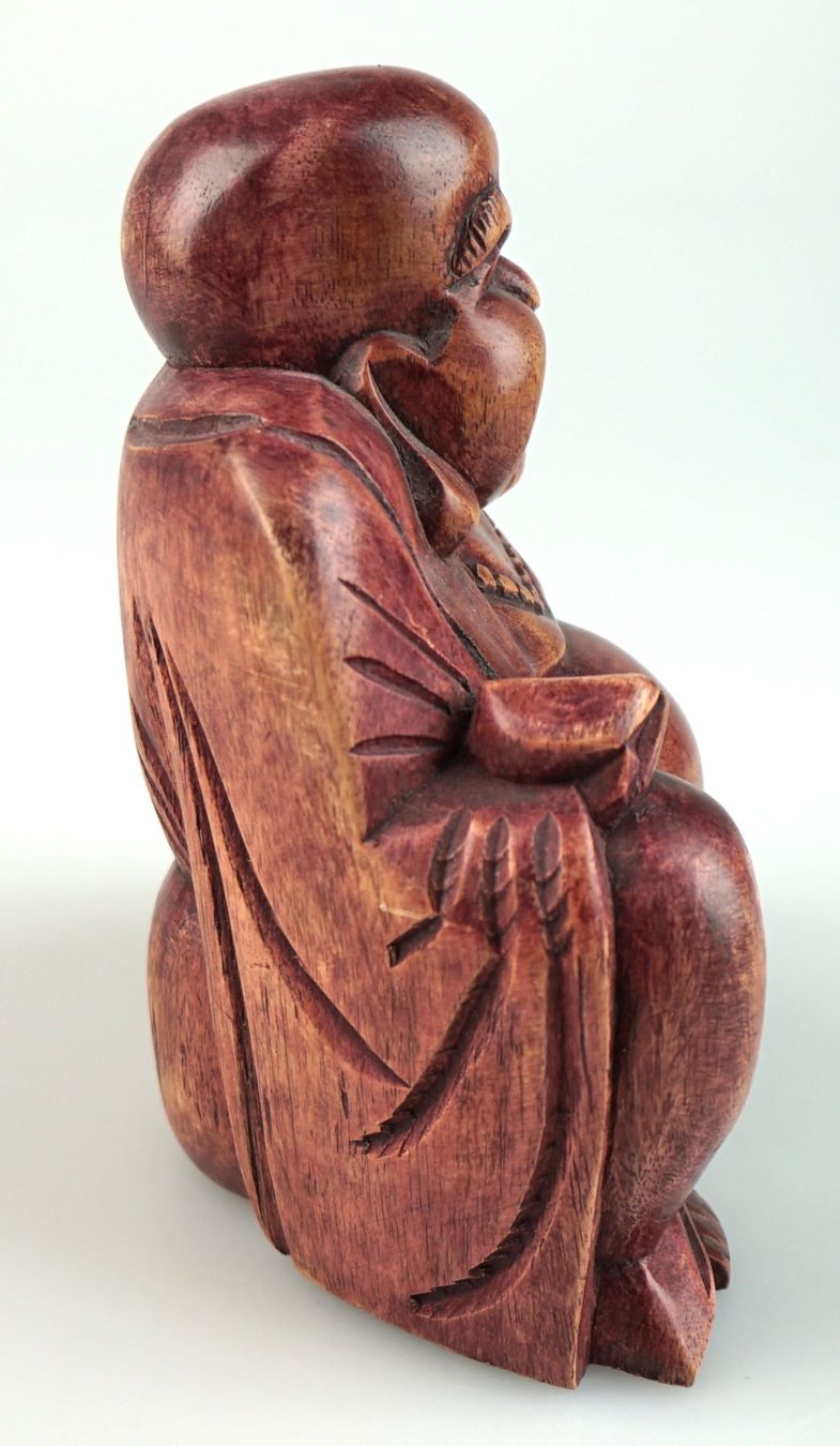 Statuette: Holz Buddha Figur – Usato da Volketswil venduto da brockipfannenstil 2