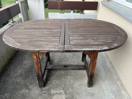 Gartentisch Massivholz