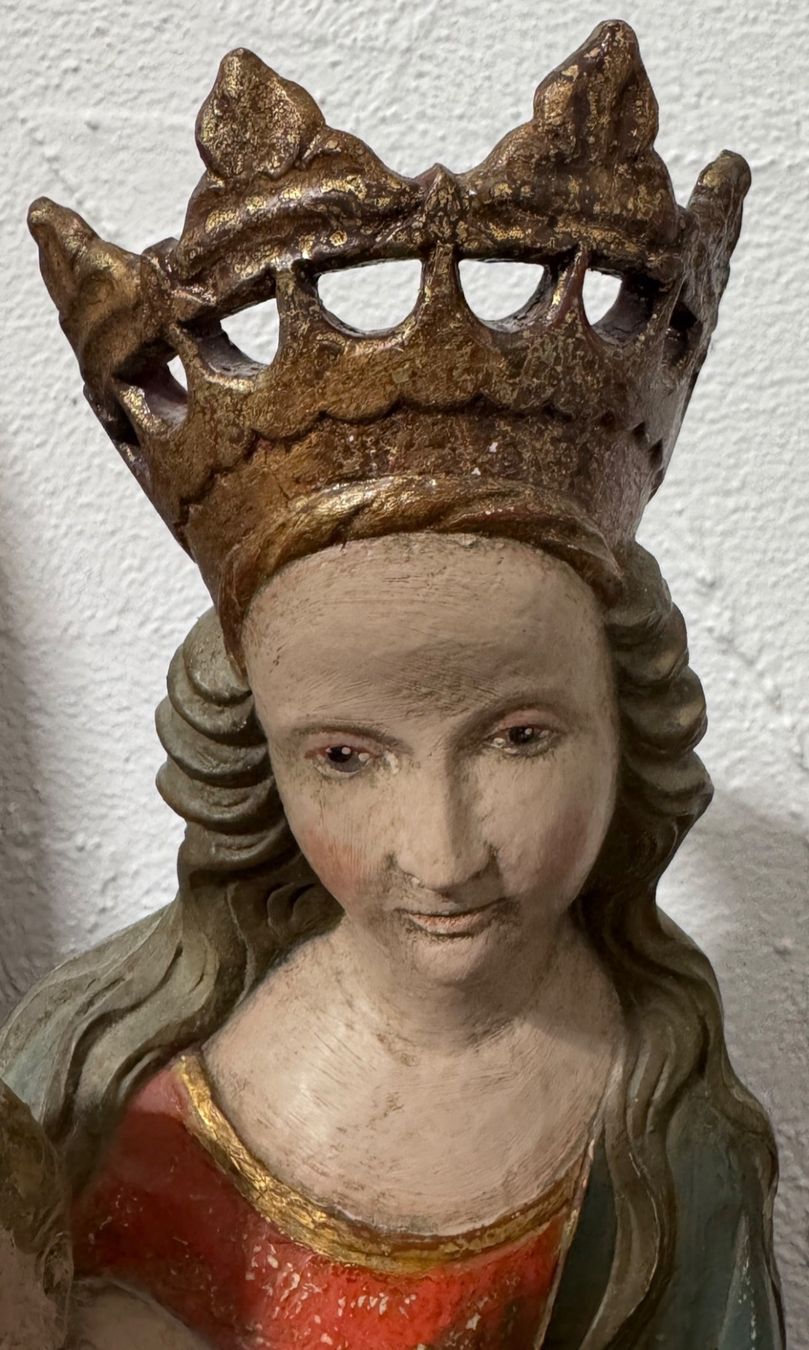Sculture & Statue: Alte handgeschnitzte Madonna mit Kind ca. 75 cm – Usato da Rümlang venduto da turudic2005 2