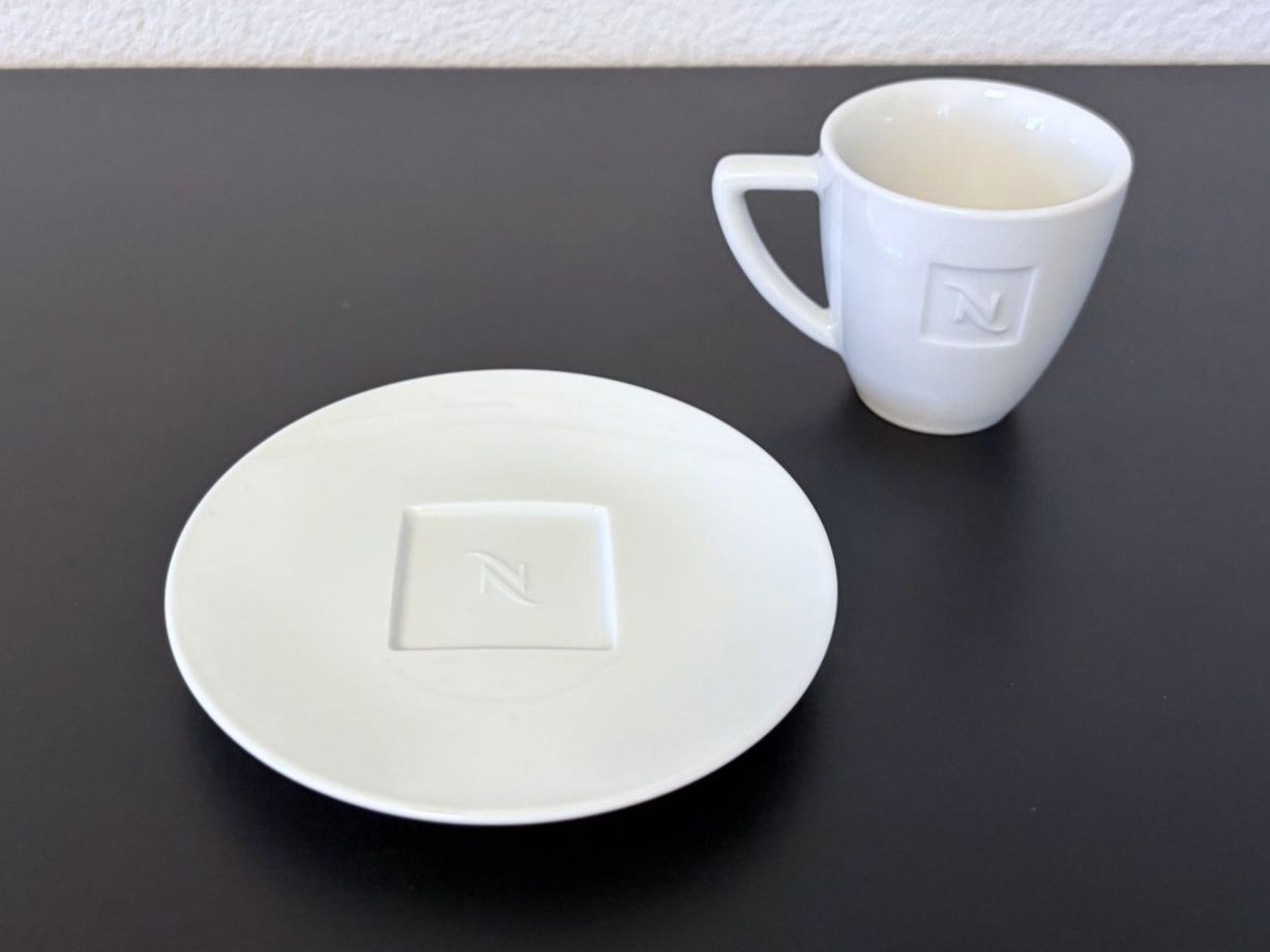 Nespresso Tazze: Nespresso Espressotasse weiss – Usato da Birr venduto da Jamonline 2