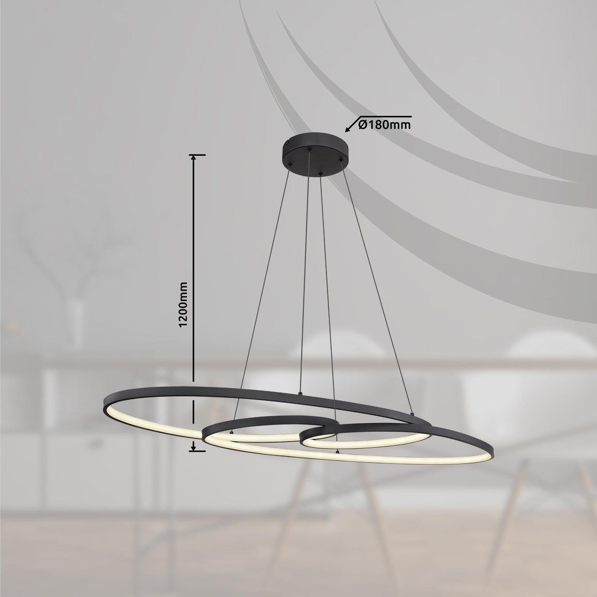 Kronleuchter & Deckenlampen: LED Pendelleuchte, CCT, 100 cm x 36 cm – Neu (gemäss Beschreibung) aus Kreuzlingen von Smart-Light 3