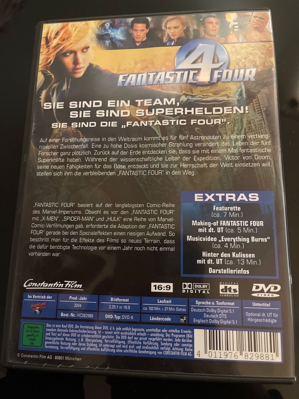 Tutti i DVDs: DVD // Fantastic 4 – Usato da Schönenwerd venduto da d.chiara 1