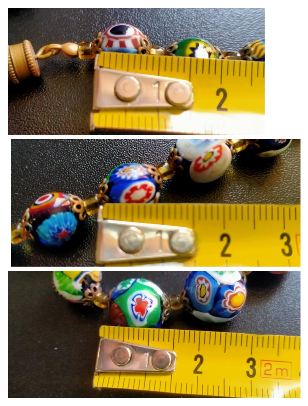 Catenine: Halskette Glasperlen Millefiori Perlen – Usato da Küssnacht am Rigi venduto da perlboote 4